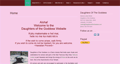 Desktop Screenshot of daughtersofthegoddess.com