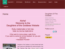 Tablet Screenshot of daughtersofthegoddess.com